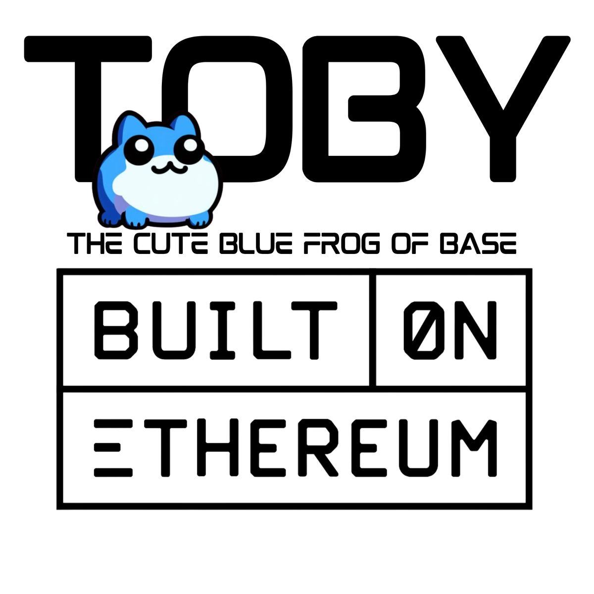 Built on Ethereum artwork, as printed on the tee