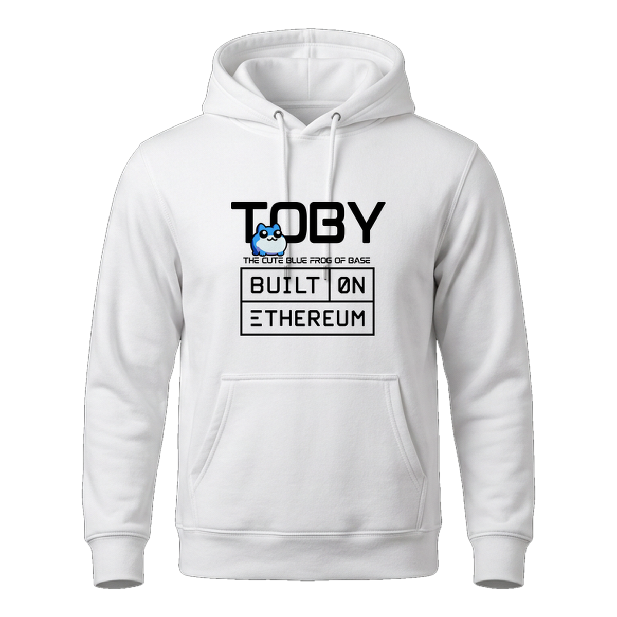 Built on Ethereum Pullover Hoodie, White