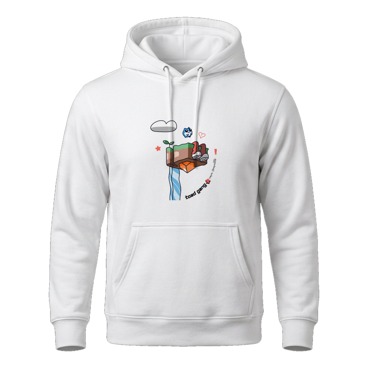 Nova Collab Three Pullover Hoodie, White