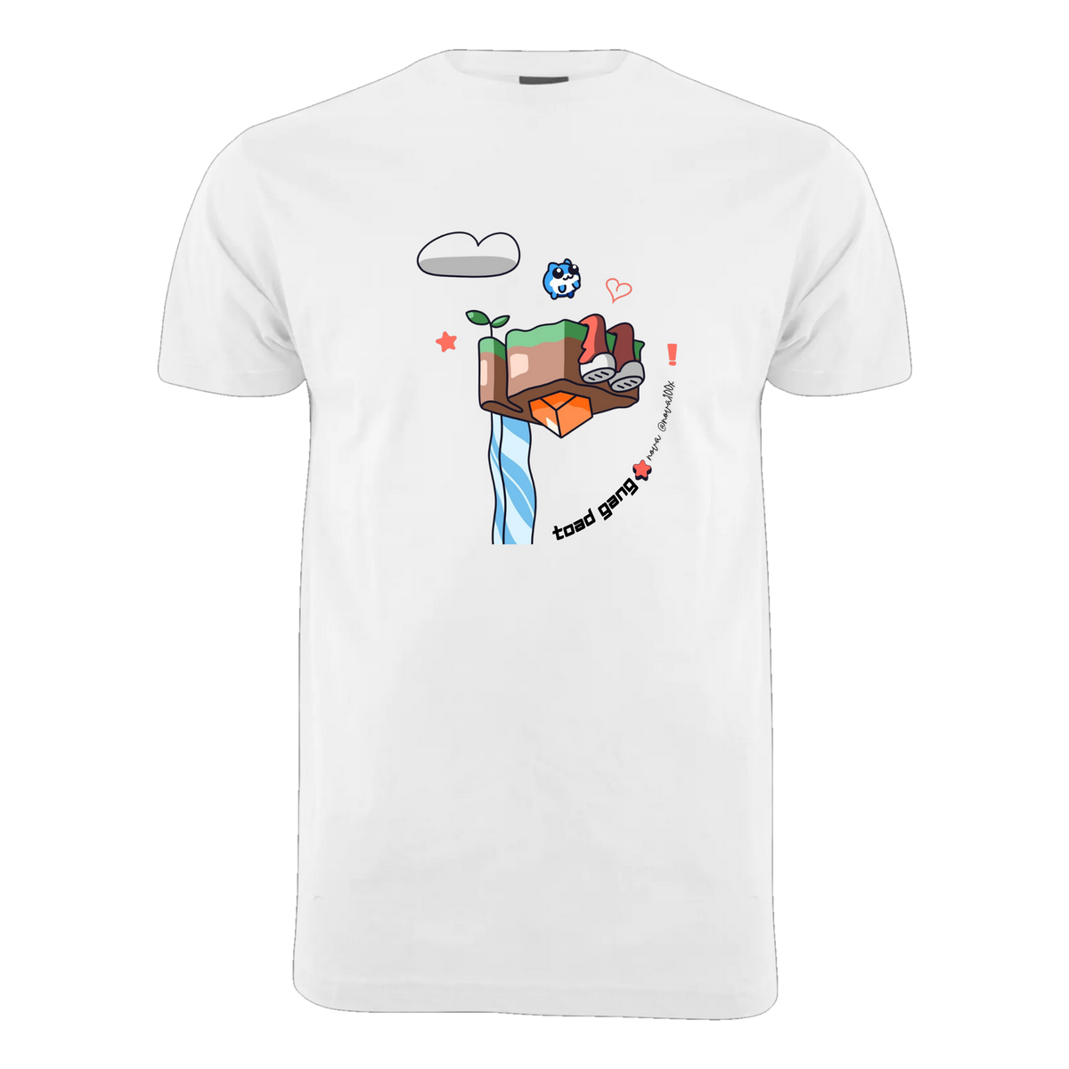 Nova Collab Three Ring Spun Cotton Tee, White