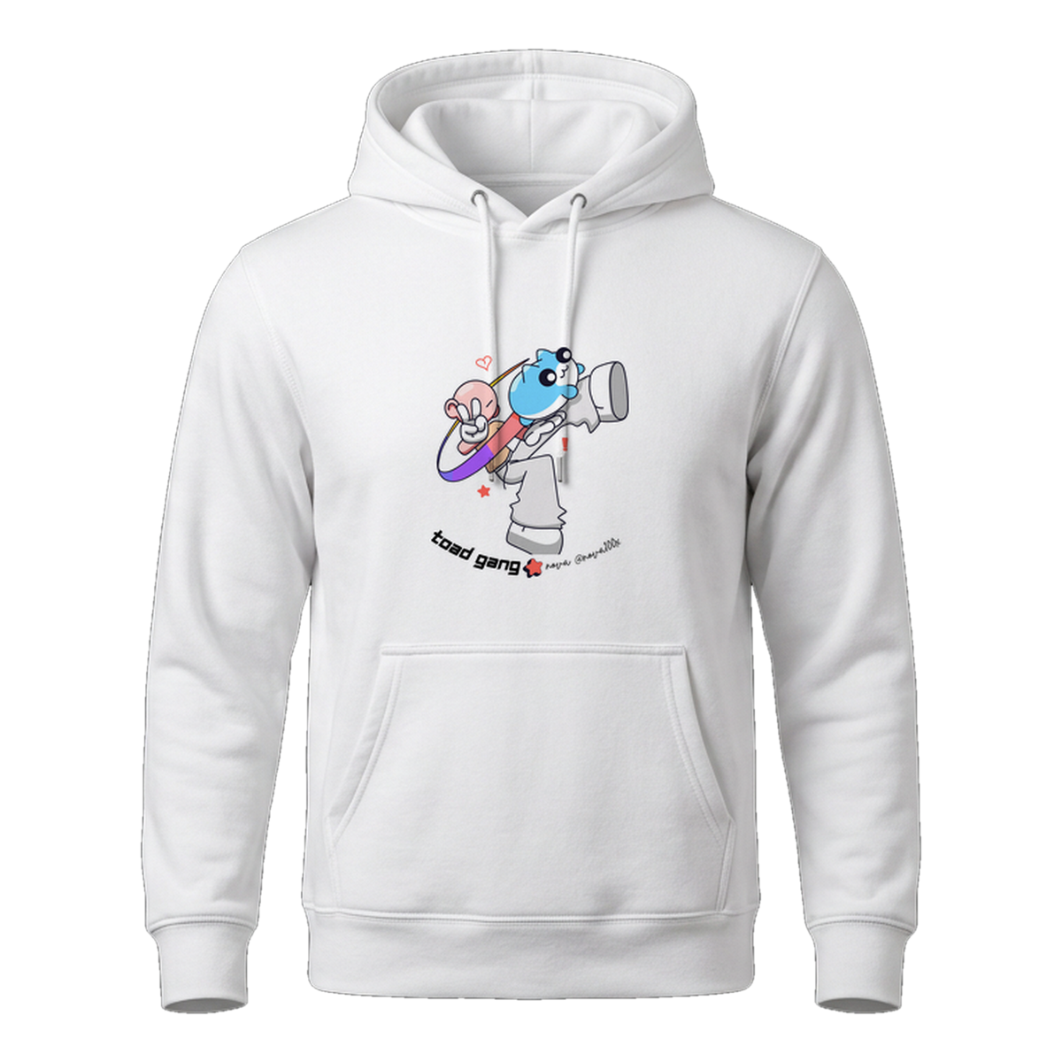 Nova Collab Two Pullover Hoodie, White