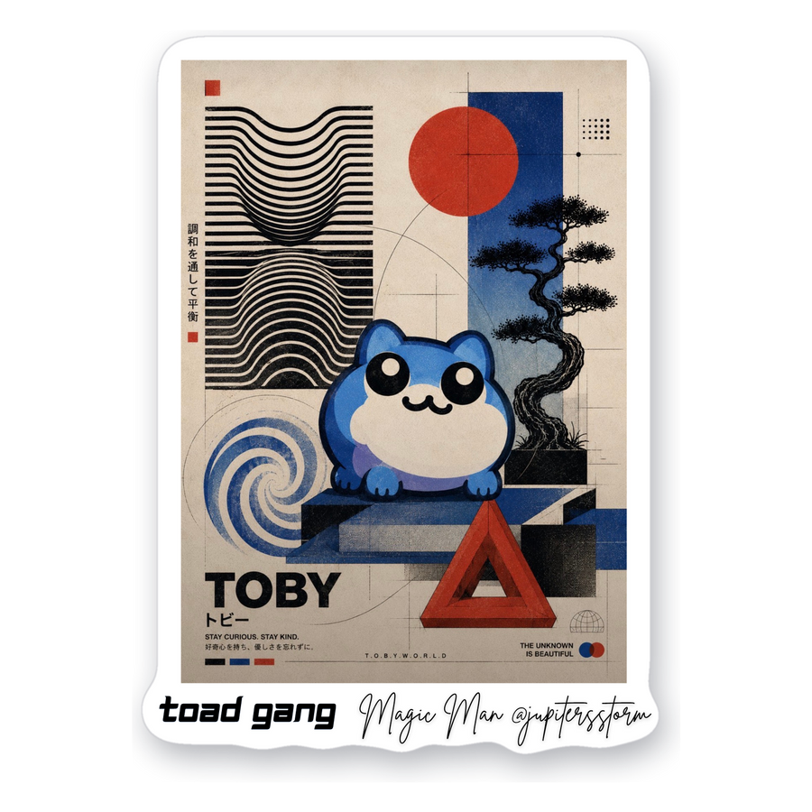 Toby Poster Sticker
